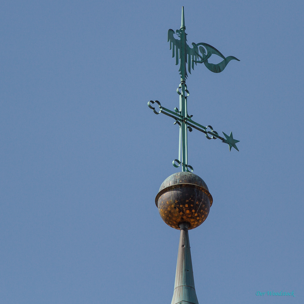 Eine der Turmspitzen von St. Lorenz